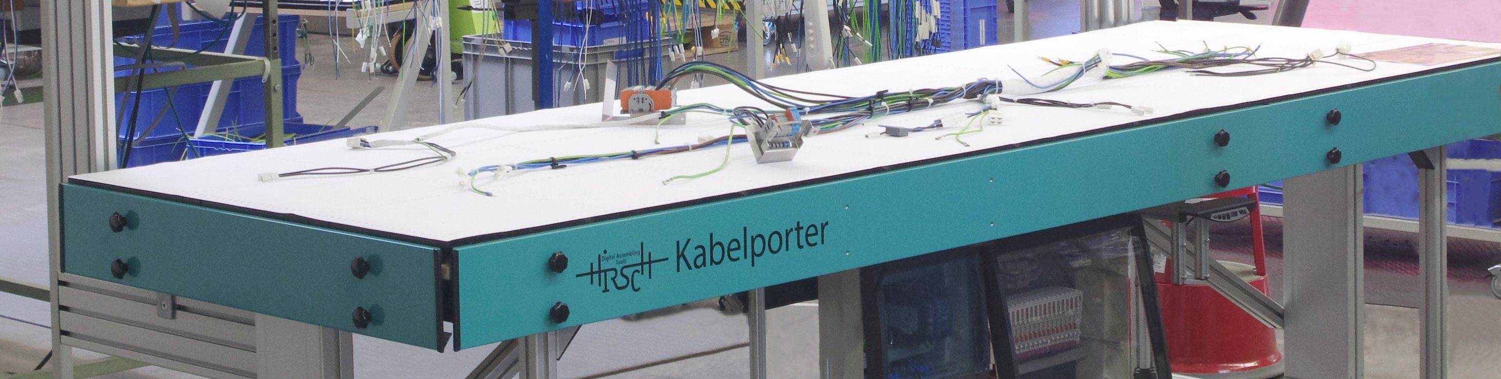 Kabelporter for wire harness production