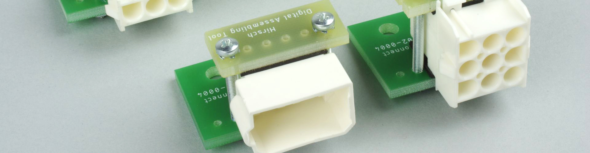 Fastening the mating connectors to the assembly board